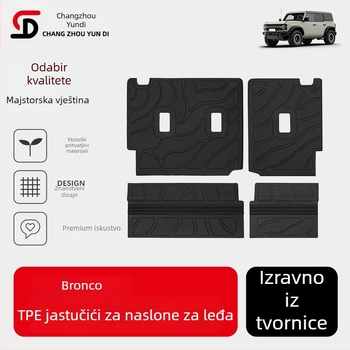 Yundi TPE injekcijski oblikovane podne prostirke i prostirka za prtljažnik za Ford Bronco Off-Road