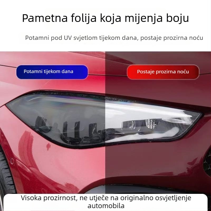 TPU zaštitni film za svjetla s tamnim učinkom i TPU film za promjenu boje stražnjih svjetala za Mercedes-Benz CLE300/260