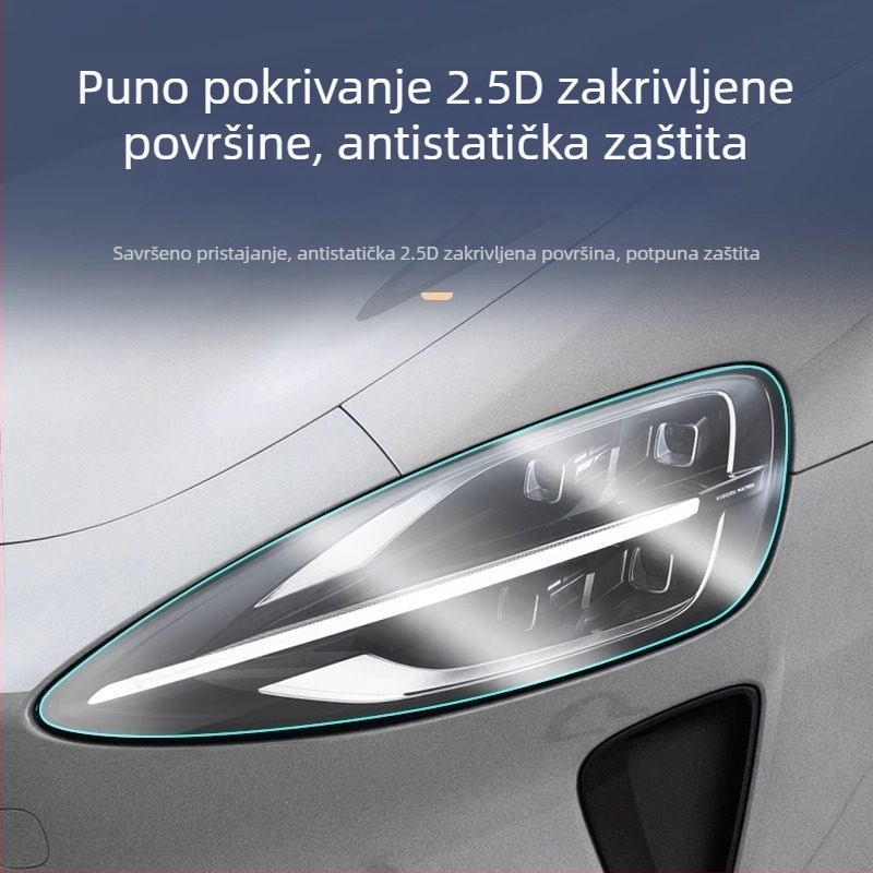 Xiaomi SU7 TPU prozirni zaštitni film za tipke središnje konzole, navigacijski zaslon, prednja svjetla i unutrašnjost vozila