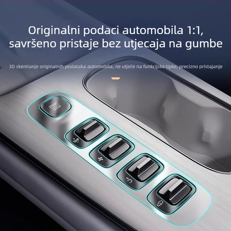 Xiaomi SU7 TPU prozirni zaštitni film za tipke središnje konzole, navigacijski zaslon, prednja svjetla i unutrašnjost vozila
