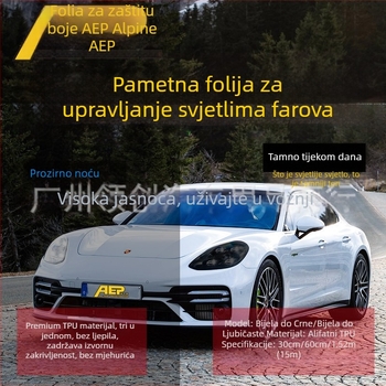 Lingchuang TPU naljepnice za svjetla – bez prilagodbe, samoljepljiv način postavljanja, zaštitni film od TPU