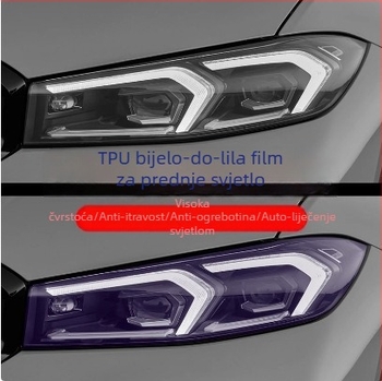 TPU zaštitni film za farove automobila — mijenja boju, propušta svjetlo, otporan na ogrebotine, samoizliječujući