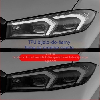 TPU zaštitni film za farove automobila — mijenja boju, propušta svjetlo, otporan na ogrebotine, samoizliječujući