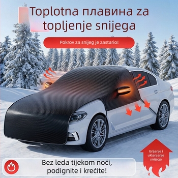 Zimska navlaka za prednje staklo automobila, izolirana zaštita od snijega, Oxford tkanina
