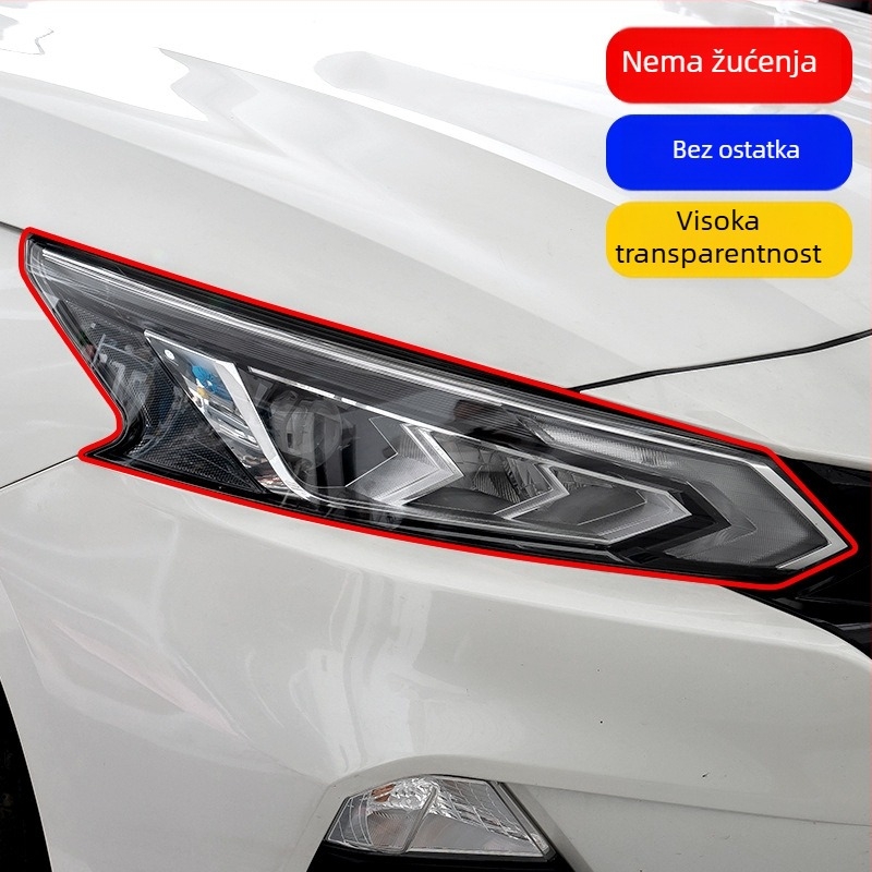 TPU zaštitni film za svjetla automobila – transparentan, za popravak ogrebotina, prednja i stražnja svjetla