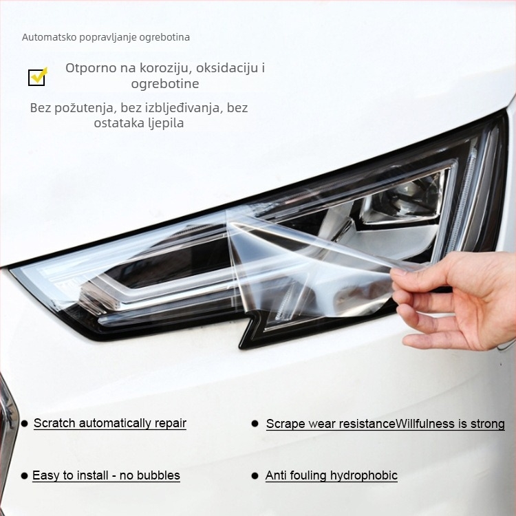 Zaštitni film za svjetla (TPU) – samopopravljački, otporan na ogrebotine, FILMFAN, za prednja i stražnja svjetla