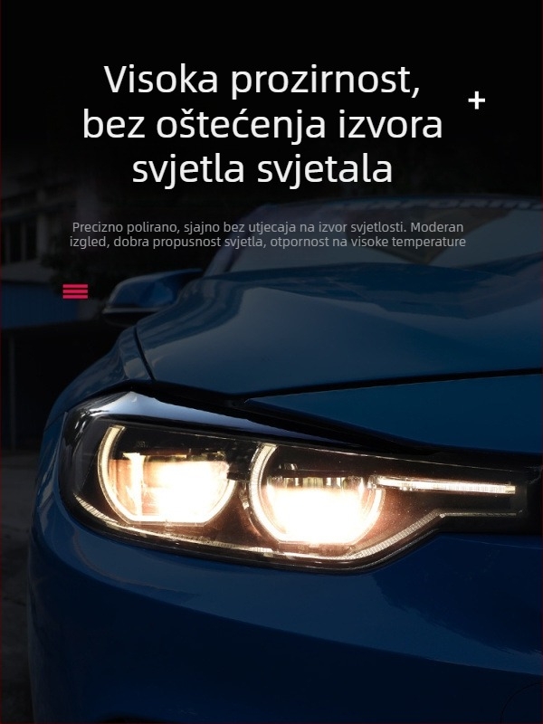 BMW zaštitni film za svjetla, TPU, kompatibilan s 2/3/4/5/6 serijama, GT, X1/X3/X4/X5/X6 – zaštita od ogrebotina