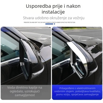 Zaštita kišnog zraka za GS8 Gen 2 (2022) stražnje ogledalo, dekorativna naljepnica Oberon (Brand: Oberon; Tip: Zaštita za stražnje ogledalo; Kompatibilnost: GS8 2. generacija 2022; Materijal: Drugo)