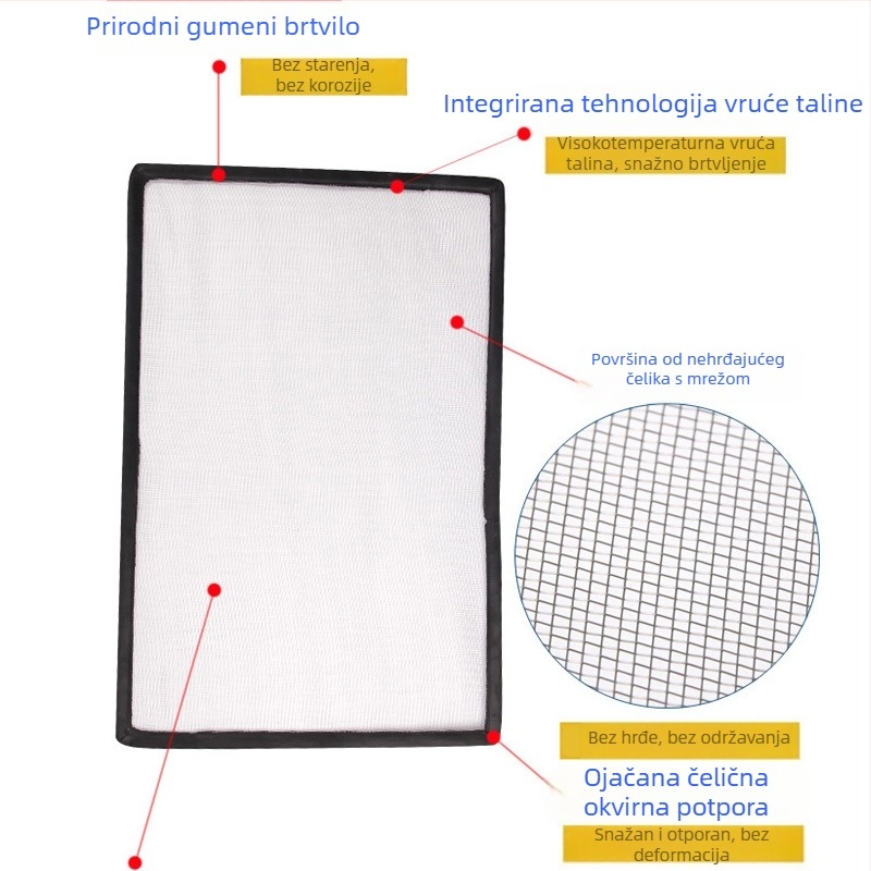Automobilska mreža za radijator protiv insekata, Yuqian, univerzalna za automobile, svi modeli, metal.