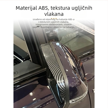 Kišni rub za retrovizor, kompatibilan sa 24 modela Chuanqi E8, kromirani pokrov, dekorativna naljepnica, anti-refleksijsko staklo