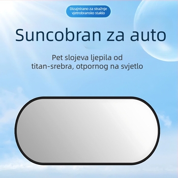 Sjenilo za stražnje staklo automobila s usisnim čašicama, jednostavan stil, prilagodba obrade, ispis logotipa, pogodno za opće modele