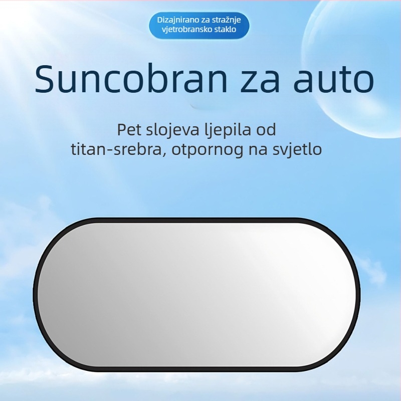 Sjenilo za stražnje staklo automobila s usisnim čašicama, jednostavan stil, prilagodba obrade, ispis logotipa, pogodno za opće modele