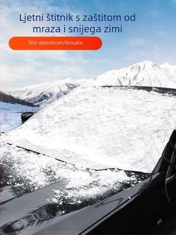 Navlaka za prednje staklo Peugeot, aluminijska folija, četiri sezone