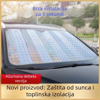 Unutarnja mrežasta zavjesa za automobil s usisnim čašicama za bočne prozore — PVC materijal, zaštita od sunca i toplinska izolacija