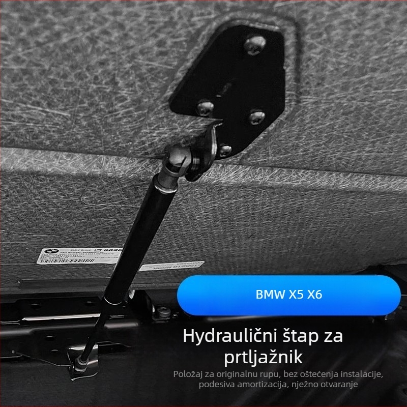 Hidraulična podizna šipka stražnjeg prostora za BMW X5/X6 (G05), metalna konstrukcija, kompatibilno s X5L poklopcem za pohranu