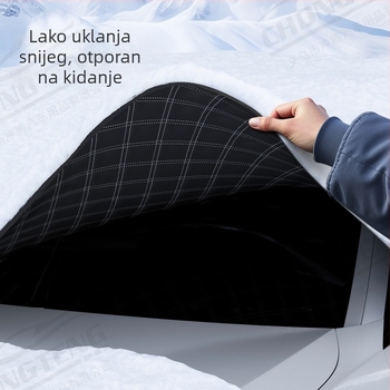 Premium izbor: zimski pokrov za auto, zaštita od snijega i smrzavanja, polovični pokrov za prednje staklo