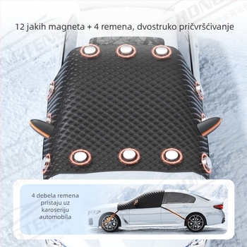 Premium izbor: zimski pokrov za auto, zaštita od snijega i smrzavanja, polovični pokrov za prednje staklo