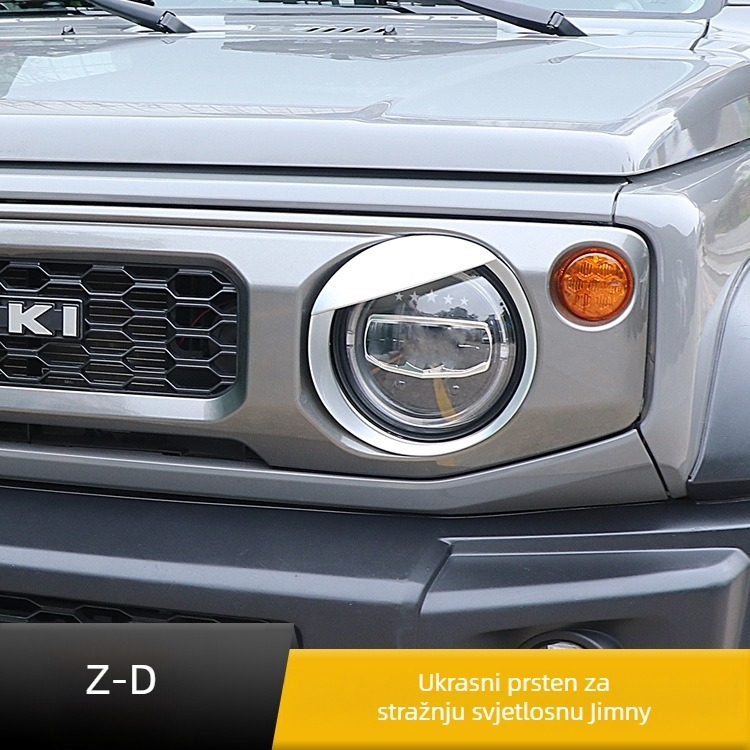 Ambition prednji okvir za svjetla za Jimny 2019–2020, dekorativni Angry Eye okvir za prednji dio, s karbonskim uzorkom završetka, mogućnost prilagodbe