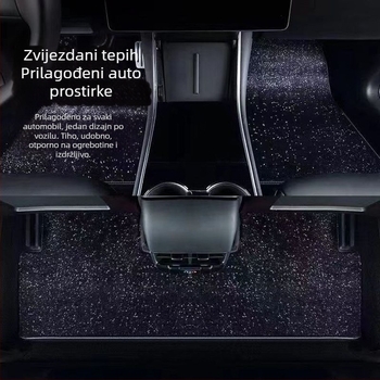 Starry Sky automobilska podloga za noge - gornja podloga za pet sjedala, tepih stil, sastav 91–100%