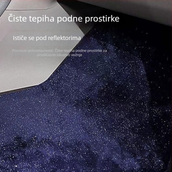 Starry Sky automobilska podloga za noge - gornja podloga za pet sjedala, tepih stil, sastav 91–100%