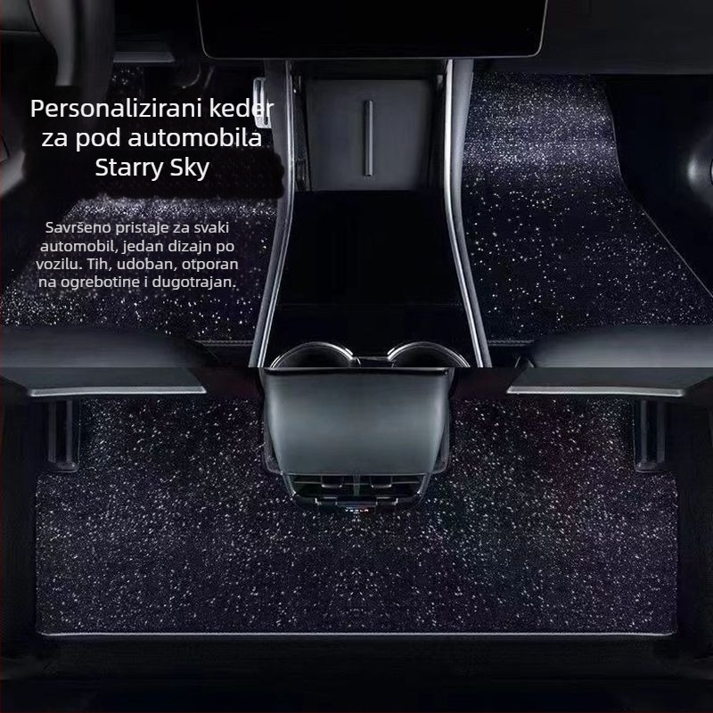 Starry Sky automobilska podloga za noge - gornja podloga za pet sjedala, tepih stil, sastav 91–100%