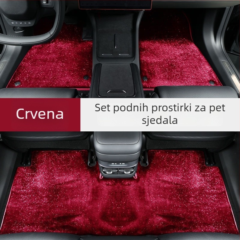 Starry Sky automobilska podloga za noge - gornja podloga za pet sjedala, tepih stil, sastav 91–100%