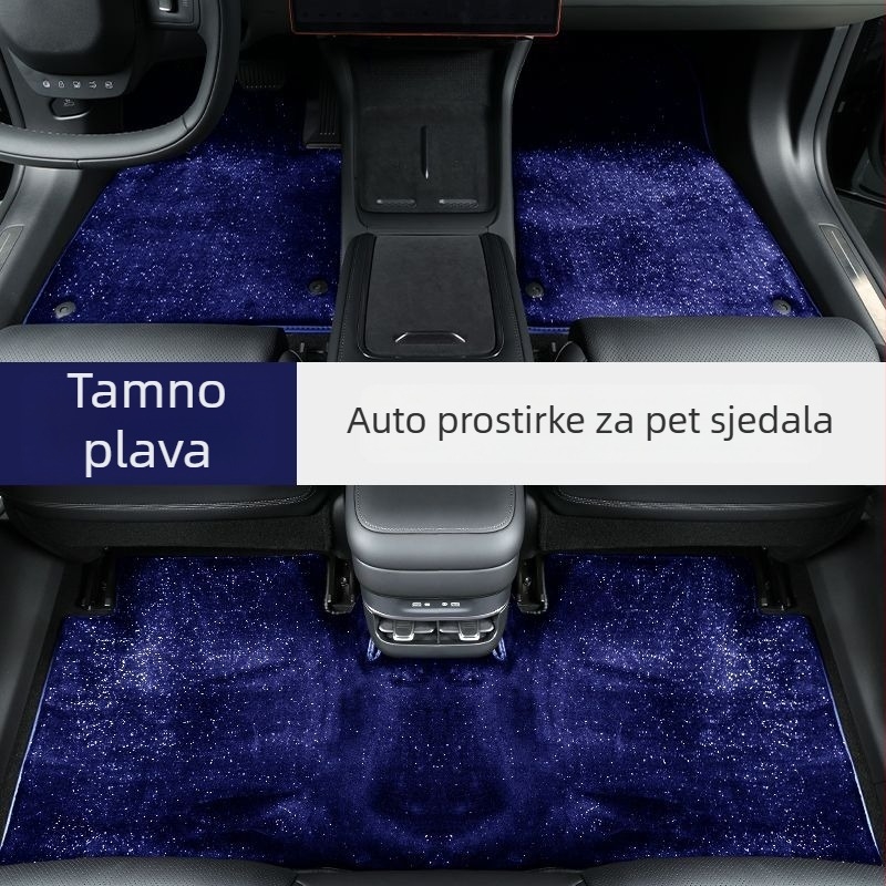 Starry Sky automobilska podloga za noge - gornja podloga za pet sjedala, tepih stil, sastav 91–100%