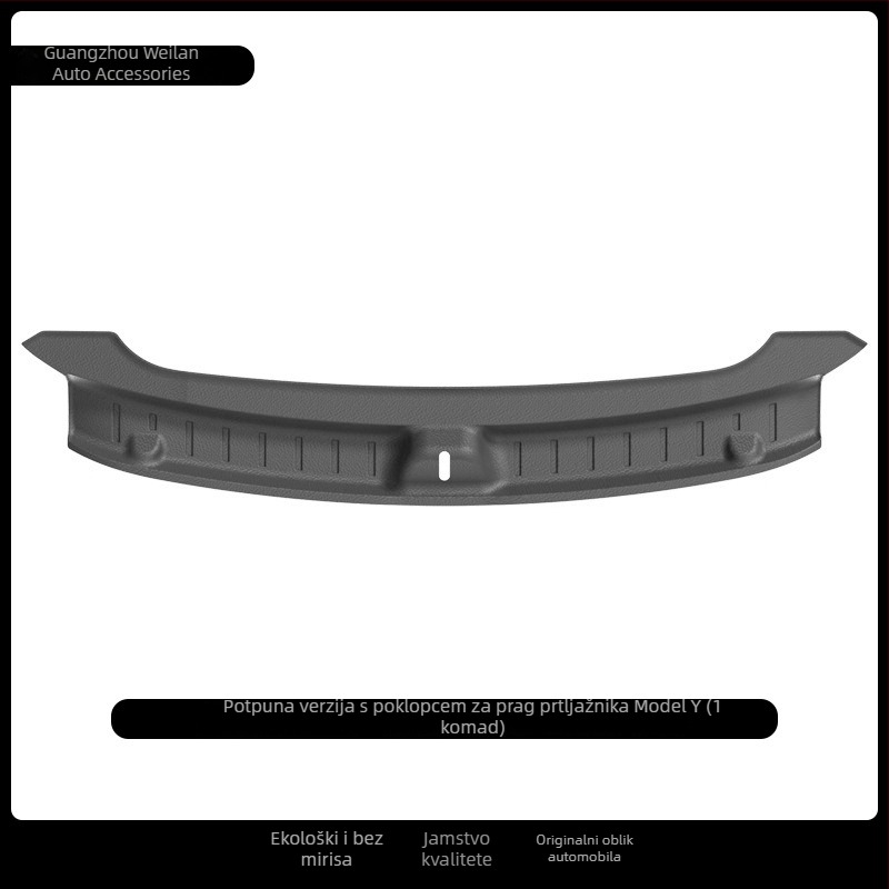Tesla Model Y/3 zaštitnik praga prtljažnika – potpuno pokriće, otporan na ogrebotine, materijal: termoplastični poliester elastomer (TPE)