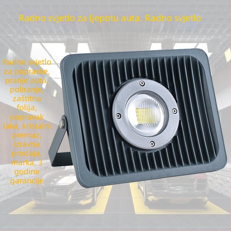 Lampa za auto njegu s aluminijskim kućištem, 50W, 220V, IP65, CRI 90