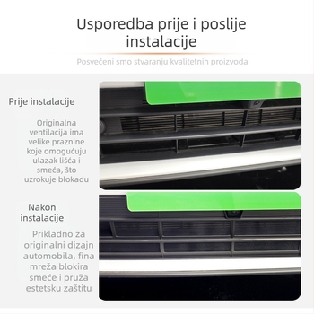 Insektna zaštita mreža za prednju i srednju rešetku hladnjaka druge generacije Haval Xiaolong Max — King Kong net + ABS, Brand Good Walking