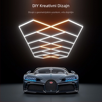 LED radno svjetlo za auto radionicu – honeycomb dizajn, 480W, 100-240V, 50000h, 120 lm/W, CE