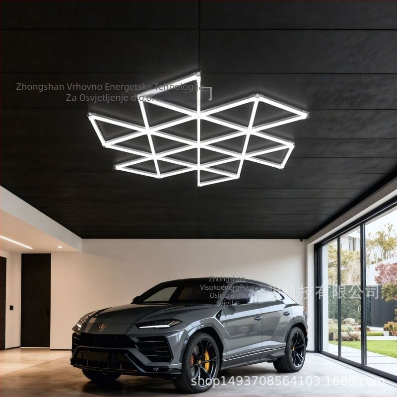 LED radno svjetlo za auto radionicu – honeycomb dizajn, 480W, 100-240V, 50000h, 120 lm/W, CE