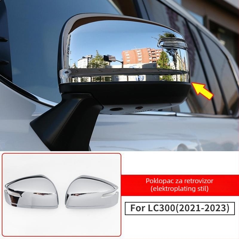 Jun Miao ABS poklopac za ogledalo Toyota Land Cruiser LC300 (2022–2023) – zaštitni poklopac ogledala