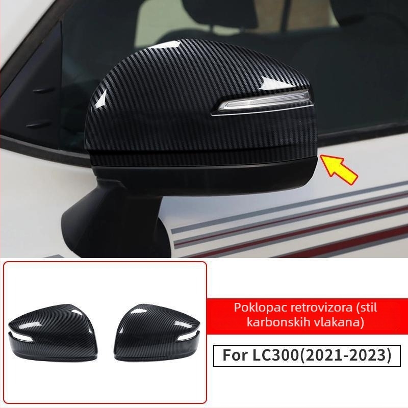 Jun Miao ABS poklopac za ogledalo Toyota Land Cruiser LC300 (2022–2023) – zaštitni poklopac ogledala