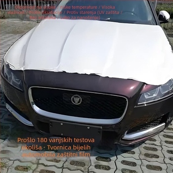 Zaštitna folija za lak automobila, PE materijal, debljina 0,05–0,08 mm, akrilno ljepilo, serija zaštitnih folija