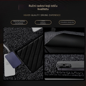 Audi prostirke za cijeli obod od PVC, protivklizne, s prstenom od vlakna za stopala, za pet mjesta, tisk loga može se naručiti