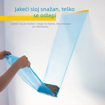 Auto maskirajući film, PE film, samoljepljiv, debljina 0,7, ljepilo s teksturiranim papirom, vodootporan i otporan na prašinu