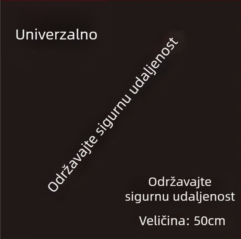Automobilska reflektirajuća upozoravajuća naljepnica — samolijepljiva instalacija, univerzalni uzorak, prilagodljiva