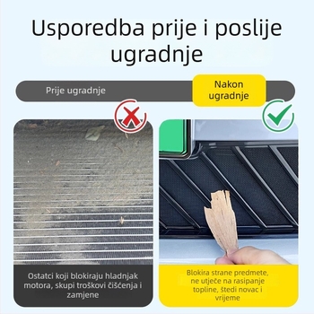 Zaštitna mreža prednjeg grila za Tesla Model Y/YL – zaštita hladnjaka od insekata i prašine