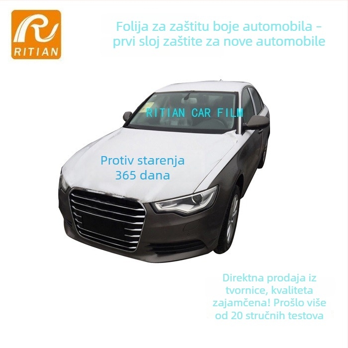 Automobilska zaštitna folija za vrata, karoseriju, krov i prtljažnik; PE materijal; debljina 0,03/0,05/0,07 mm; ljepilo od gume