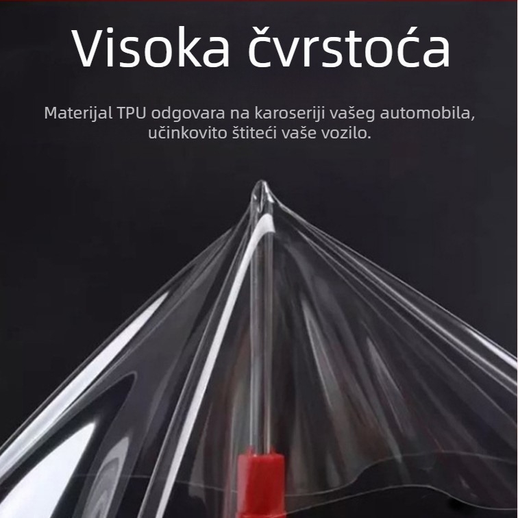 Zaštitni film za rub vrata automobila — proziran TPU, otporan na udarce i ogrebotine, samoljepljiv, jednobojan
