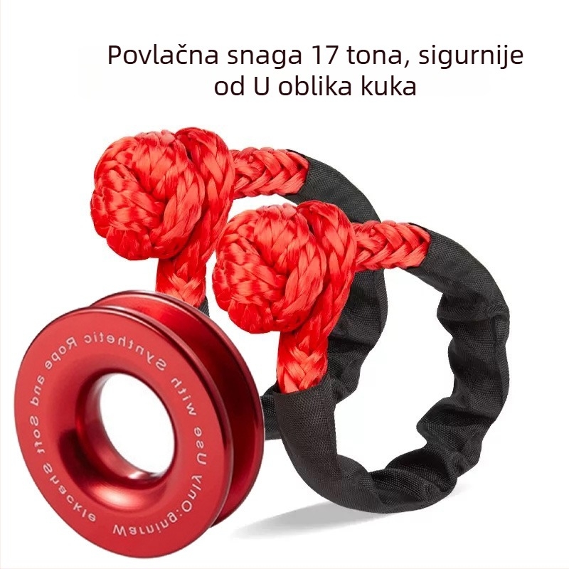 Vučni prsten za terenska vozila | Velika vučna snaga, Meki spoj (Soft Shackle), Hitna spašavanja | Marka Chen fei | Obrada i prilagođavanje: Da