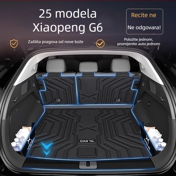 Podložak za prtljažnik za Xpeng G6/G9, kompatibilan s 25 modela, TPE rub, debeli dekorativni auto dodatak