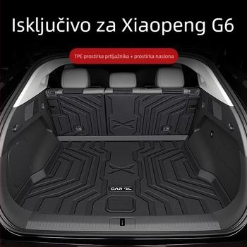 Podložak za prtljažnik za Xpeng G6/G9, kompatibilan s 25 modela, TPE rub, debeli dekorativni auto dodatak