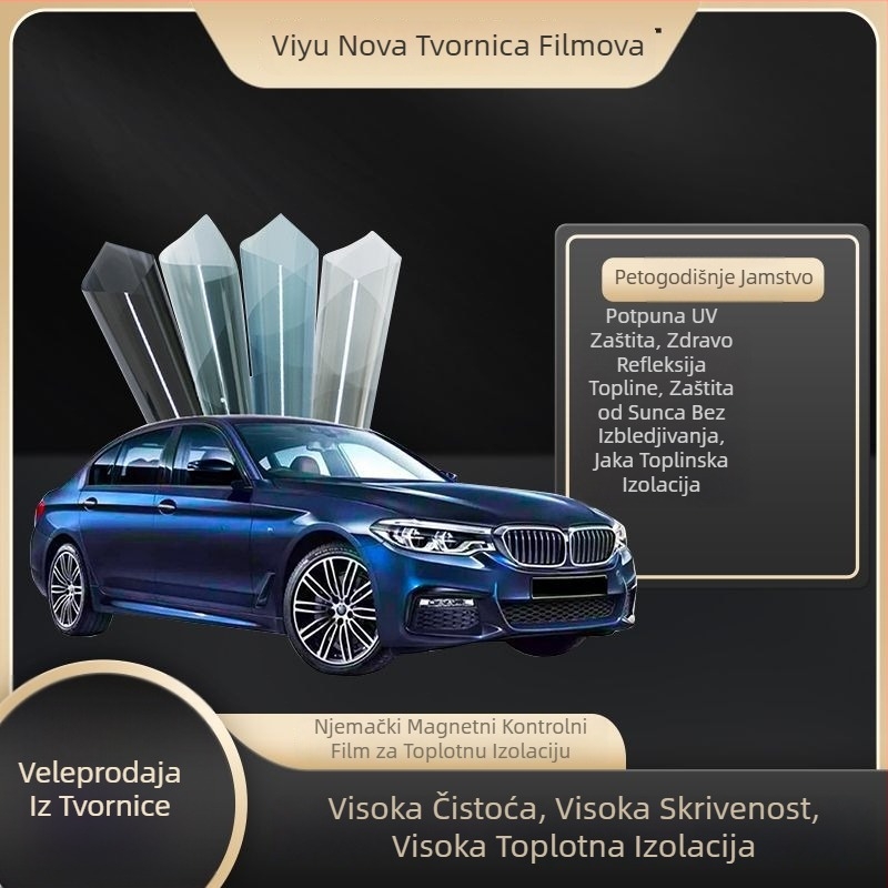 Film za prozore cijelog automobila: toplinska izolacija, UV zaštita, privatnost, otporno na eksplozije, magnetska kontrola
