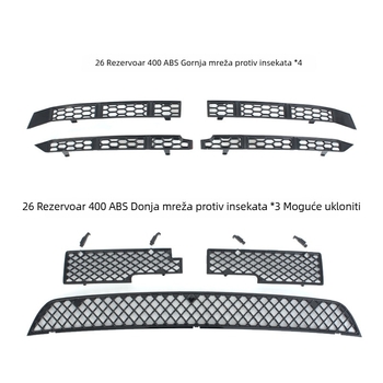 Set zaštite spremnika vode s mrežom protiv insekata za Great Wall Tank 400 (gornja i donja) – ABS, Junmiao