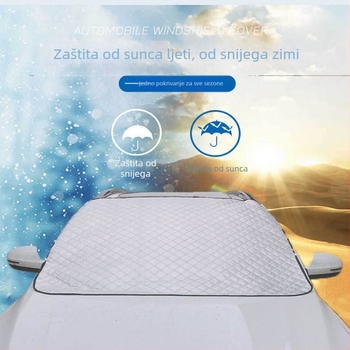 Automobilski snježni štit i zaštita vjetrobranskog stakla – univerzalna primjena, zaštita od smrzavanja, ugrađena instalacija, debeli zimski pokrivač