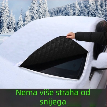 Automobilski snježni štit i zaštita vjetrobranskog stakla – univerzalna primjena, zaštita od smrzavanja, ugrađena instalacija, debeli zimski pokrivač