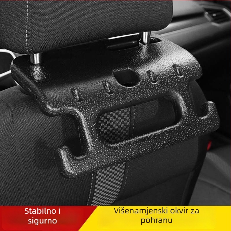 Stražnja kuka za stražnje sjedalo automobila, dvostruki kuk, model Armrest hook, čvrst ABS materijal