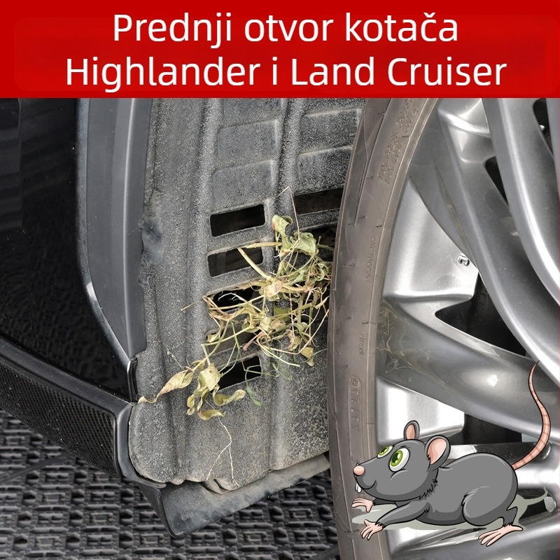 Mrežica za zaštitu od insekata za kalnike na kolima Highlander, Crown i Land Cruiser (modeli 21-26) – mekan TP materijal, brend Street Banyan